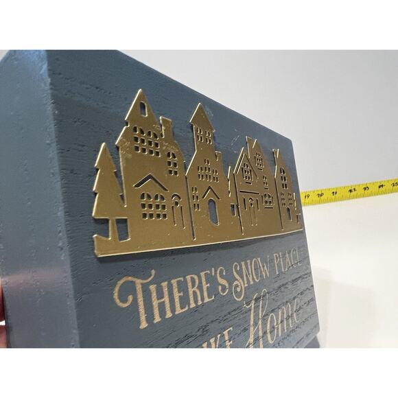 There's Snow Place like Home Christmas Decor Winter Wizard Oz Sign New Unique - Picture 15 of 15